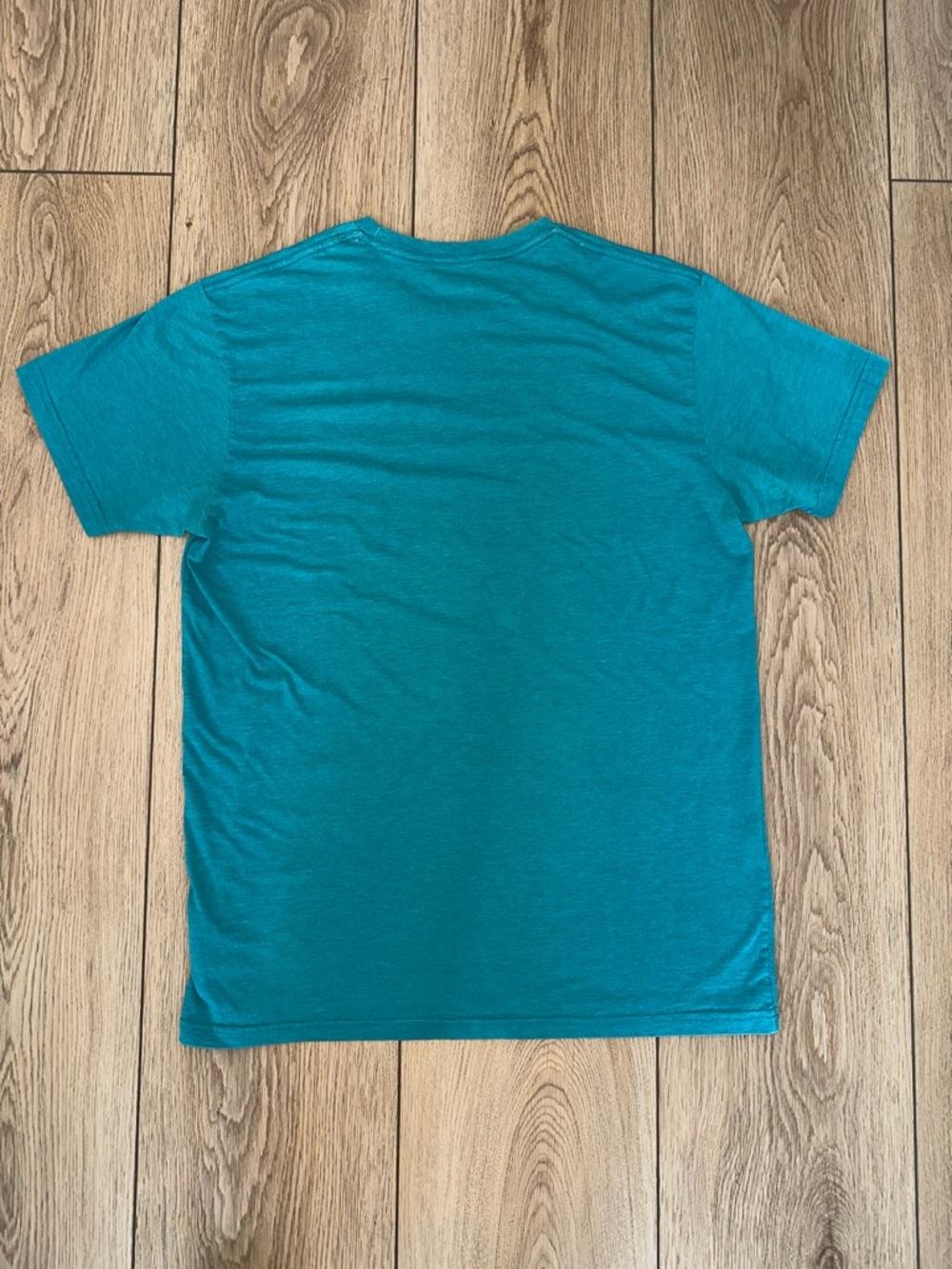 Patagonia Men’s Teal Blue Crew Neck Tee Slim Fit Organic Cotton/Poly Gorpcore L - Picture 5 of 7